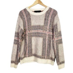 DESIGNERS REMIX Charlotte Eskildsen Vicki Check Knitted Sweater Gray